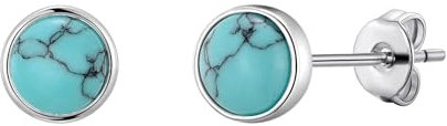 Philip Jones Synthetic Turquoise Stud Earrings