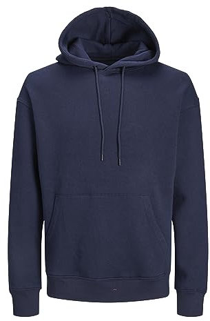 Jack & Jones Herren Jjestar Basic Sweat Hood Kapuzenpullover, Navy Blazer, S EU