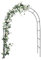 Rosenbogen Rankgitter,Torbogen Hochzeitsbogen,Rosen Kletterpflanzen Rankhilfe Gartenlaube,Metall Gartentor,Wetterfest,für Garten Dekoration,Traubogen Hochzeit ( Color : Black , Size : 180*40*250cm )