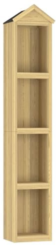 vidaXL Caseta Herramientas jardín 40x33x222 cm Madera Pino impregnada