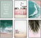 Hambient Poster Set, Wohnzimmer Deko Schlafzimmer, Zimmer - Wanddeko, Wandbilder - 6 Aesthetic Bilder 30x40 cm OHNE Bilderrahmen (Surfen Strand Meer)