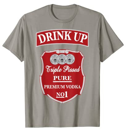 Become A Funny Vodka Liquor Bottle Costume Shirt T-Shirt