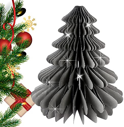 weihnachtliche Schmuck Dekoration (Baum Groß, Grau)