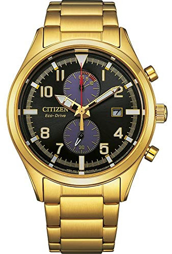 CITIZEN Herren Analog Japanisches Quarzwerk Uhr mit Edelstahl Armband CA7022-87E