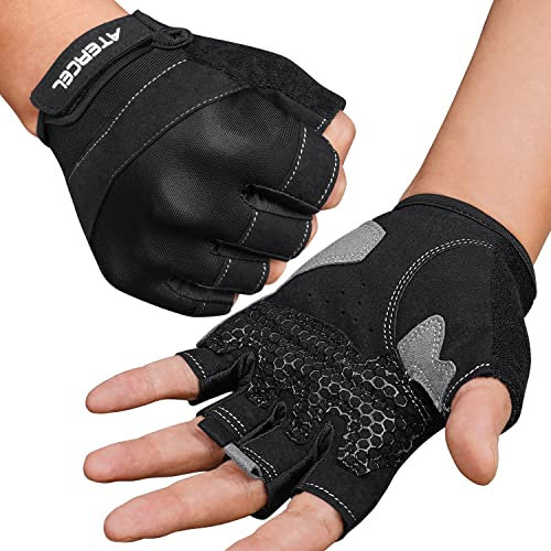ATERCEL Fitness Handschuhe, Trainigshandschuhe fur Herren und Damen für Gewichtheben, Radfahren, Bodybuilding, Powerlifting, Klimmzüge, Kraftsport & Krafttraining S