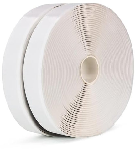 LLPT Butyl Klebeband | Dichtband selbstklebend | Wasserdichtes Klebeband | Reparatur-klebeband | Weiß | Ideal für RV-Fenster Bootsabdichtung und EPDM-Dächer (WST342) | 2er-Pack | 1,9cm x 10m