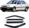 HMLTD 4 Stück ABS Windabweiser für VW Golf 3 MK3 III HB 1991-1996, Einfache Montage Windabweiser vorne und hinten, Auto Sonnenschutz, Autozubehör