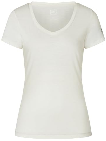 super.natural W SIERRA140 V Neck Merino Shirt Damen - Geruchs- und feuchtigkeitsabweisendes T-Shirt mit V-Ausschnitt, Sommer Funktionswäsche für Sport & Alltag