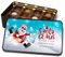 Pralinendose personalisiert „Santa Claus is coming to town“ - 12 Confiserie-Pralinen in Metalldose – Schokolade Geschenk zu Weihnachten