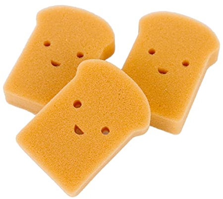 UNbit Éponges Vaisselle éponge réutilisable Pain ustensiles de Cuisine innovants Outils de Nettoyage ménager Objet Insolite Maison Nouveaux Articles Éponge (Color : 3 Pcs)