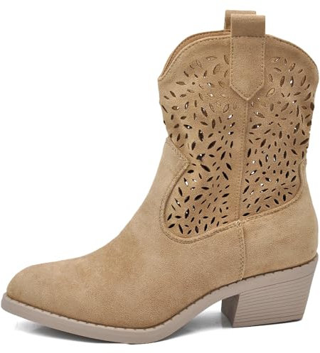 IF Fashion Scarpe da Donna Stivali Stivaletti Camperos Traforati G678 khaki N.39