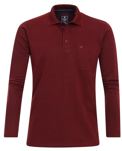 Redmond Polo-Shirt Langarm Uni nah 503 rot 4XL