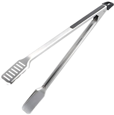 1 Stück Grillzange, 45cm Grillzange Edelstahl, Grillzange Lang, Küchenzange, Zange Küche, Grill-Zubehör, Geeignet Zum Grillen, Camping, Buffet, Kochen