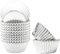 BEEOFICEPENG Mini 500 pirottini per cupcake, in lamina d'argento, per cuocere pirottini e stabili, resistenti all'olio, per muffin in carta A