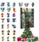 Weihnachten Countdown mit Acryl Ornamente Weihnachten Dinosaurier Ornament 24 Tage Weihnachten Countdown Thema