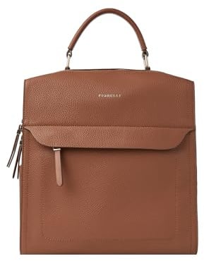 Fiorelli Women's Isla Large Backpack, Stylish Backpack with Adjustable Straps & Pockets, Tan Faux Leather