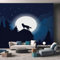 NOGAWA Papier Peint Loup, Papier Peint Motif Animaux Sauvages, Panoramique Décoration Murale Pour Salon, Chambre, Tapisserie Murales Intissé, Wallpaper Mural 200x140cm