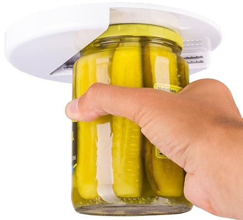 Under Cabinet Jar Opener, Under Cabinet Jar Lid & Bottle Opener, Stainless Steel Under Cabinet Jar Opener, for Weak Hands, Jar Lid & Bottle Cap Opener Tool for Seniors & Weak ands or Arthritic Hands