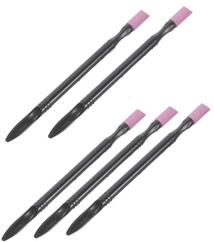 5 Stück Doppelseitiges Maniküre Nagelschleifstift Schwarz