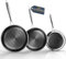 Kiseely Hybrid Bratpfanne Set 26cm+28cm+30cm, Pfannenset Skillet 3-teiliges Set, Beschichtete Pfanne Induktion für alle Kochplatten, mit kühlbleibendem Griff, spülmaschinen- und ofenfest (OR8)