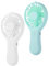 HIAKDOFT 2 piezas Ventilador Manual Recargable USB Mini Ventilador de Mano Portátil Colores Blanco y Verde Compacto y Ligero para Verano para y Uso Diario