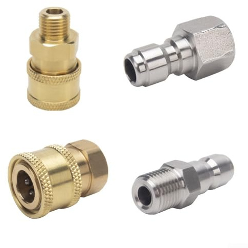 1/4-Zoll-Schnellspanner-Adapter für Hochdruckreiniger und Gartenschlauch-Kompatibilität (C)