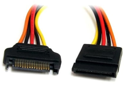 StarTech.com Cable de 30cm de Extensión de Alimentación Corriente SATA - 15 pines