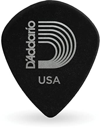D'Addario Accessories 3DBK6-25 Black Ice Guitar Picks, Heavy, 25 Pack