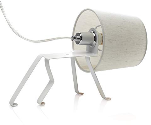 Auraglow Mysa Hunde Design Nachttisch Tischlampe/Licht für Kinderzimmer, Weiß