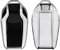 kwmobile Autoschlüssel Hülle kompatibel mit BMW Display Key Autoschlüssel - TPU Schutzhülle Schlüsselhülle Cover in Hochglanz Silber