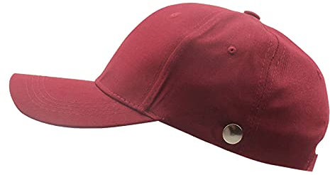 Herren Hüte Wollfilz Baseballkappe mit Knöpfen Mütze im freien Mütze Unisex lässige Baseballmützen für Erwachsene hip hop Hats Baby Mützen Neugeborene Sommer (Red, one Size)