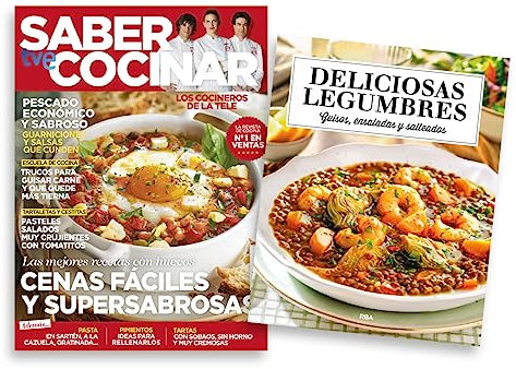 Pack Revista Saber Cocinar #112 | Revista cenas fáciles y supersabrosas + Libro: deliciosas legumbres