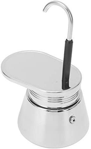 Einrohr Mokka Kanne, Kaffeekanne, Kaffeemaschine, Hand Moka Kanne, Handgießen, Haushalts Edelstahl Maker, klassischer konzentrierter Topf, Topf, Übertopf, italienische Kaffeemaschine, Töpfe