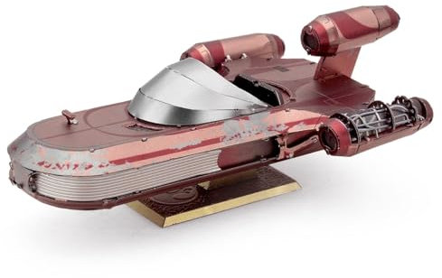Fascinations MMS415 Metal Earth Metallbausätze - Star Wars EP9 X-34 Landspeeder™, lasergeschnittener 3D-Konstruktionsbausatz, 3D Metall Puzzle, DIY Modellbausatz mit 2.25 Metallplatinen, ab 14 Jahre