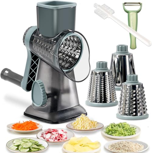 Hand Crank Rotary Cheese Grater Veggie Slicer Carrot Shredder