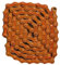 AOLUOER Fahrradkette, 94 Abschnitte, Singlespeed, Kohlenstoffstahl, bunt, leicht, for Mountainbikes, Rennräder, MTB-Ketten, Teil, Fahrradkette(Orange)