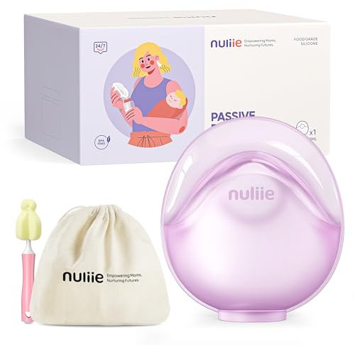 Nuliie 1 PCS Silicone Breast Milk Collectors for Breastfeeding Leak-Proof, 3oz/90ml Portable Milk Catcher, BPA-Free Soft Breast Shell, Wearable Manual Breast Pump for Newborns Essentials