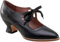 Women's Mary Jane Pumps Vintage Chunky Heel Lace Up High Heel Ladies Hollow Pointed Toe Dress Shoes for Daily(Black,5 UK)