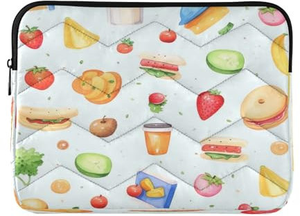 Gourmet Food1 Housse pour ordinateur portable de 13 à 14 pouces, mallette de transport pour tablette