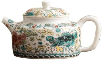 Teiera Set da tè Singolo in Porcellana Bianca Goat Jade Kung Fu Teiera con infusori per tè Sfuso