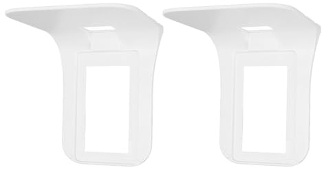 Luocute 2er-Pack Wandsteckdosenregal, ABS-Wandorganisator mit Kabelmanagement für Handy-Zahnbürsten-Nachtlicht, Platzsparende Smart-Home-Dekoration