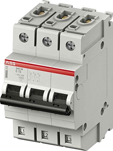 ABB S400M MCB Leitungsschutzschalter Typ C, 3-polig 25A 230V, Abschaltvermögen 10 kA SMISSLINE TP DIN-Schienen-Montage