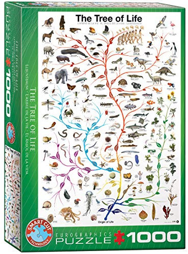 Eurographics 6000-0282 Der Lebensbaum Charles Darwin Puzzle, bunt, 48 x 68 cm