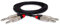 Hosa HSS-005X2 - Cavo di collegamento con connettori rean neutrik, 2 jack da 6,3 mm, 1,5 m, 2 pezzi, colore argento