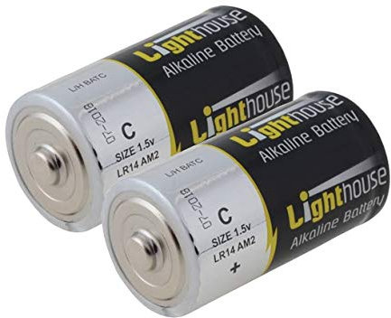 Lighthouse Torches L/HBATC Alkaline Batteries C (2 Pack)