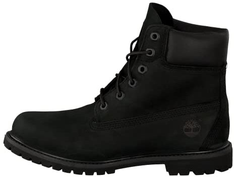 Timberland 6 in Premium Waterproof (Wide Fit) - Stivali Classici Donna, Nero (Black Waterbuck), 38.5 EU
