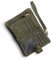 AOXONEL Petit Portefeuille en Cuir à Deux Volets pour Femme avec Blocage RFID avec Porte-Cartes et fenêtre pour Carte d'identité Violet 3, Violet3, Small, Vintage (Army Green)