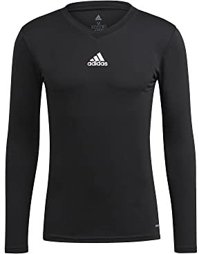 adidas Herren Team Base Tee Langarm T Shirt, Schwarz, S EU