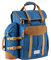 IceMax Picnic Cool Bag Backpack Insulated Picnic Cooler Bag 25L - Removable Bottle Carrier- Leave only Footprints Recycled RPET Polyester (Navy Blue)
