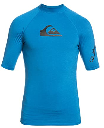 Quiksilver All Time - Kurzärmliger Rashguard mit UPF 50 für Männer Blau